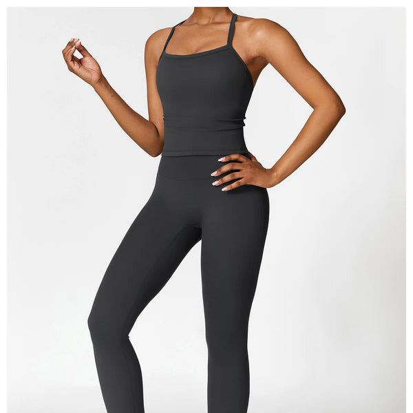 Conjunto deportivo de 2 piezas para mujer, muévete con comodidad y seguridad al momento de hacer ejercicio