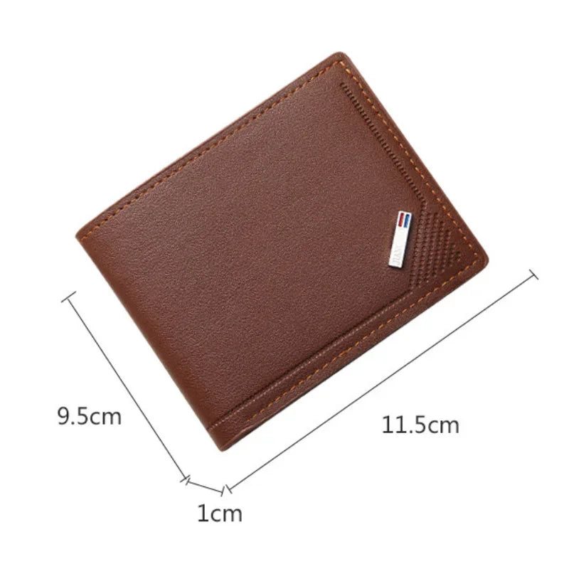 Billetera plegable con inserciones para hombre, monederos delgados con imagen, tarjeteros de identificación, bolsas con capacidad de protección Vintage