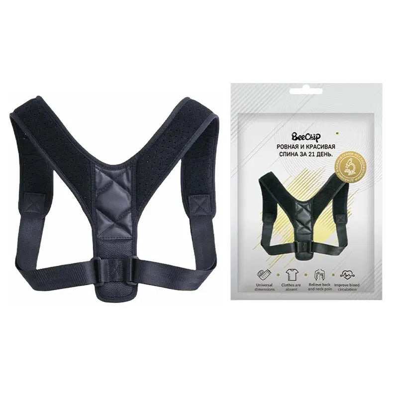 Cinturón corrector de postura de espalda Prevención de jorobado Corrección de postura sentada Modelado corporal transpirable unisex
