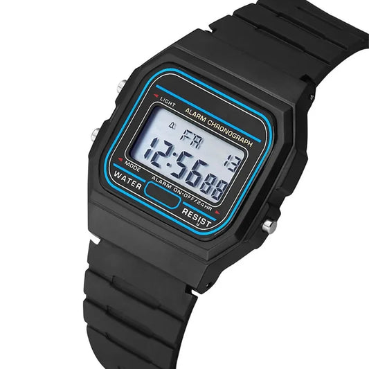 Reloj simple y llamativo para hombre, con esfera cuadrada pequeña, banda de silicona, reloj informal de moda para hombre
