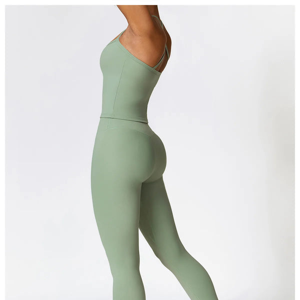 Conjunto deportivo de 2 piezas para mujer, muévete con comodidad y seguridad al momento de hacer ejercicio