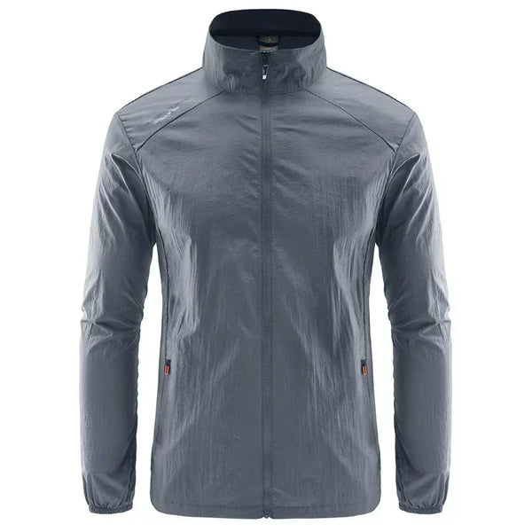 Chaqueta de senderismo de secado rápido para hombre, abrigos impermeables con protección solar UV, para deportes al aire libre, pesca, Camping, correr, verano