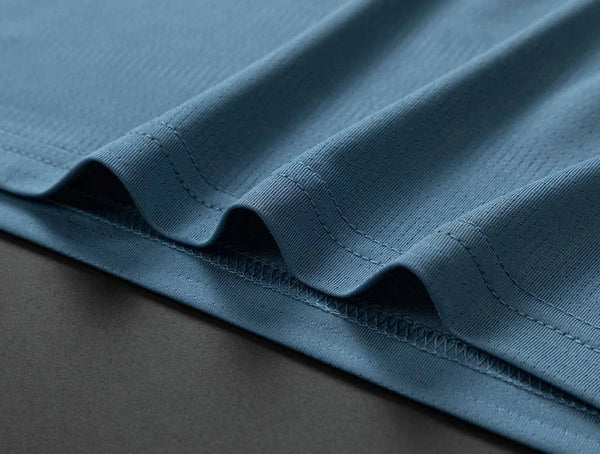 TFETTERS-Camiseta de manga corta para hombre, Polo de negocios antiarrugas con diseño de bolsillo Real, cuello vuelto