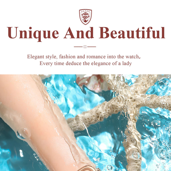 Reloj POEDAGAR elegante de lujo para mujer, Reloj de cuarzo de acero inoxidable resistente al agua para mujer, relojes informales de alta calidad para mujer