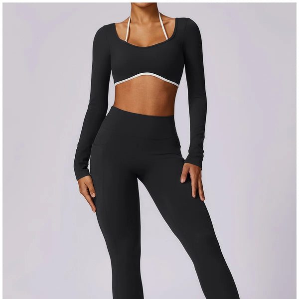 Conjunto deportivo para mujer, conjunto de 2 unidades ajustables y cómodos.