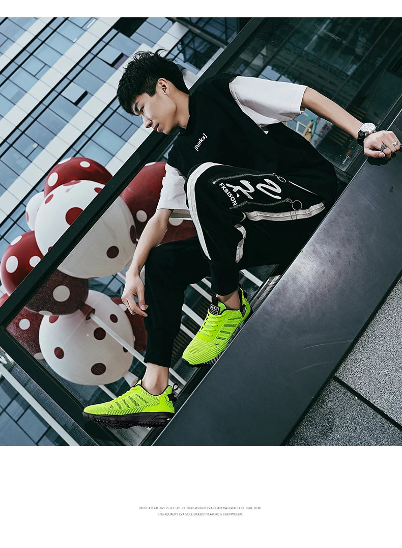 Zapatos deportivos para hombre, zapatos transpirables para exteriores, zapatillas ligeras para hombre, calzado de entrenamiento atlético cómodo