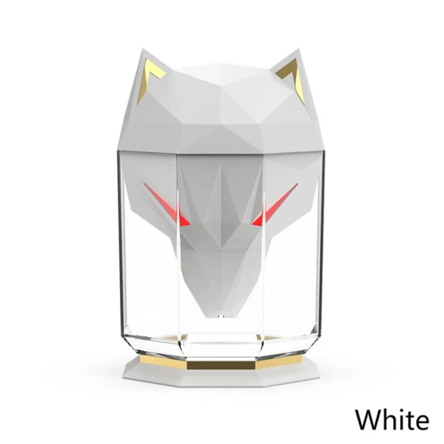 Humidificador de luz nocturna de ojo de lobo, eficiente y colorido, con capacidad de 650ml, difusor de aromaterapia silencioso alimentado por USB para el hogar