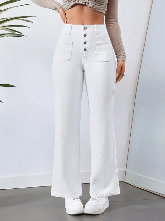 Pantalon jean comodo y versatil para mujer, decide vestir Única y a la moda