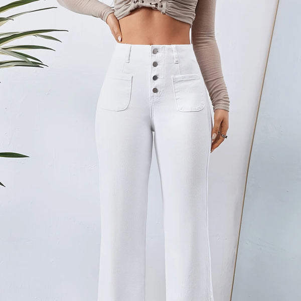 Pantalon jean comodo y versatil para mujer, decide vestir Única y a la moda