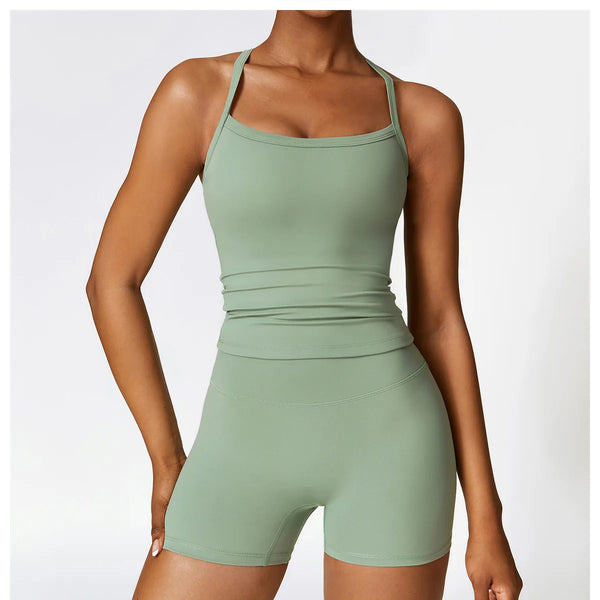 Conjunto deportivo de 2 piezas para mujer, muévete con comodidad y seguridad al momento de hacer ejercicio