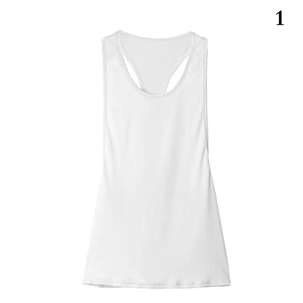 Camiseta deportiva nueva para mujer, camiseta sin mangas deportiva para Fitness, parte trasera en forma de T, camiseta sin mangas ajustada de secado rápido para hacer deporte