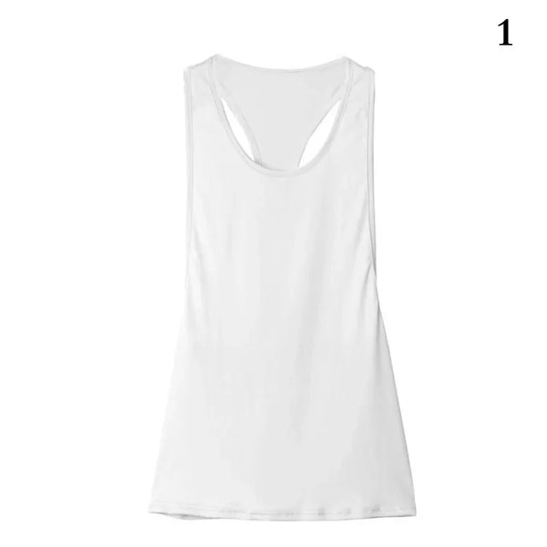 Camiseta deportiva nueva para mujer, camiseta sin mangas deportiva para Fitness, parte trasera en forma de T, camiseta sin mangas ajustada de secado rápido para hacer deporte
