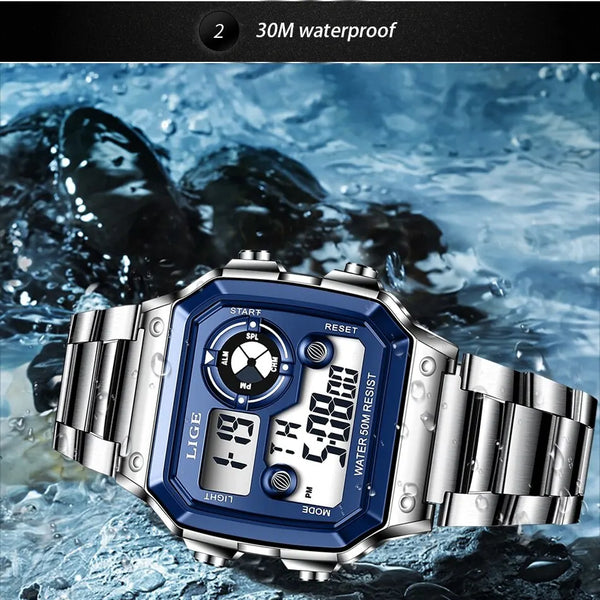 Nuevo reloj de marca de lujo para hombre, reloj digital de alta calidad para toda ocasión
