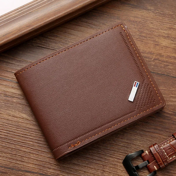 Billetera plegable con inserciones para hombre, monederos delgados con imagen, tarjeteros de identificación, bolsas con capacidad de protección Vintage