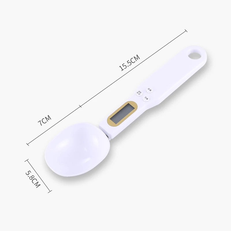 Báscula electrónica de cocina, 500g, 0,1g, LCD, medición Digital de alimentos, harina, cuchara Digital, Mini herramienta de cocina para báscula de café con leche