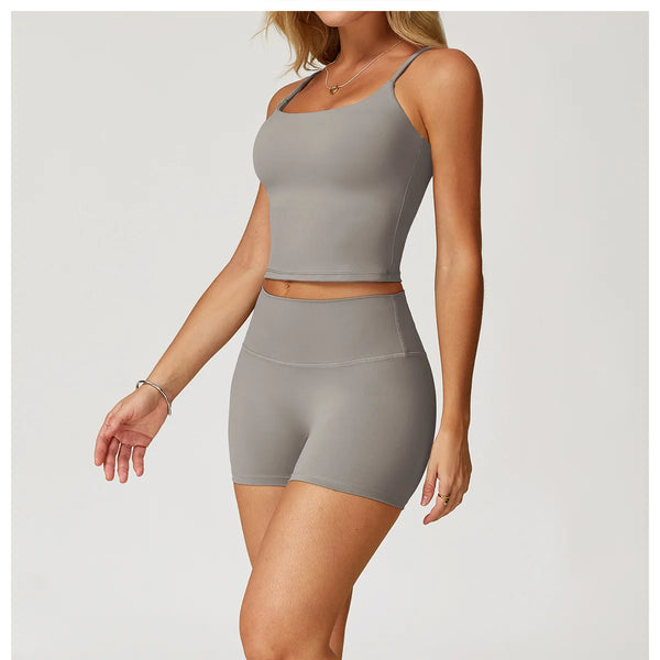 Conjunto deportivo de 2 piezas para mujer, atractivo y cómodo