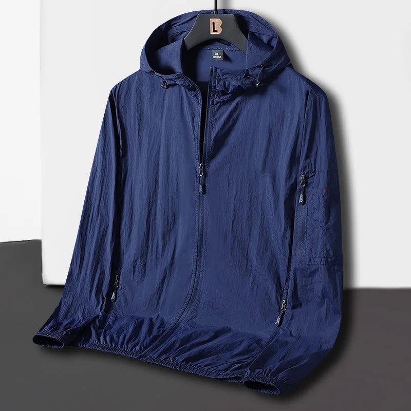 Chaqueta de verano para hombres, Camping, rompevientos, senderismo, pesca chaqueta de Trekking, Chaqueta de secado rápido