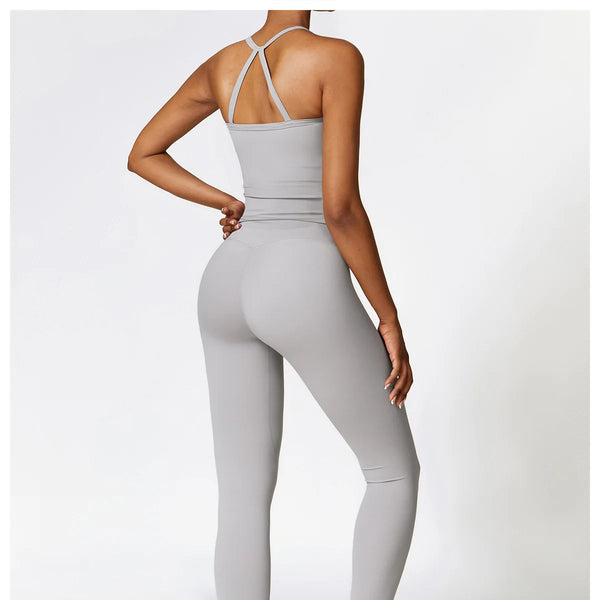 Conjunto deportivo de 2 piezas para mujer, muévete con comodidad y seguridad al momento de hacer ejercicio