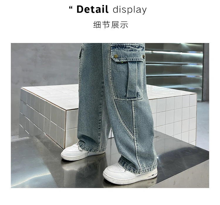 Pantalon jean con diseño actual para  niño, cómodo y elegante