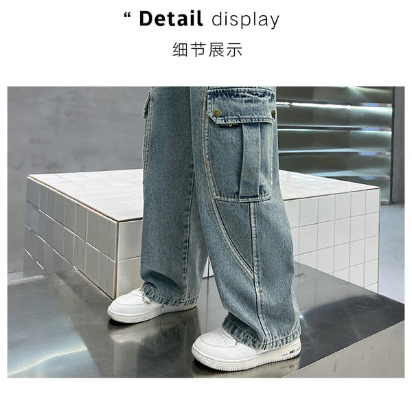 Pantalon jean con diseño actual para  niño, cómodo y elegante