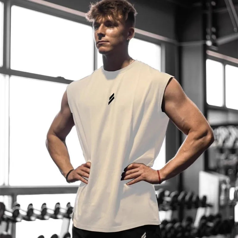 Camiseta sin mangas deportiva para hombre, camiseta sin mangas de entrenamiento y transpirable, chaleco de secado rápido, ropa deportiva para verano