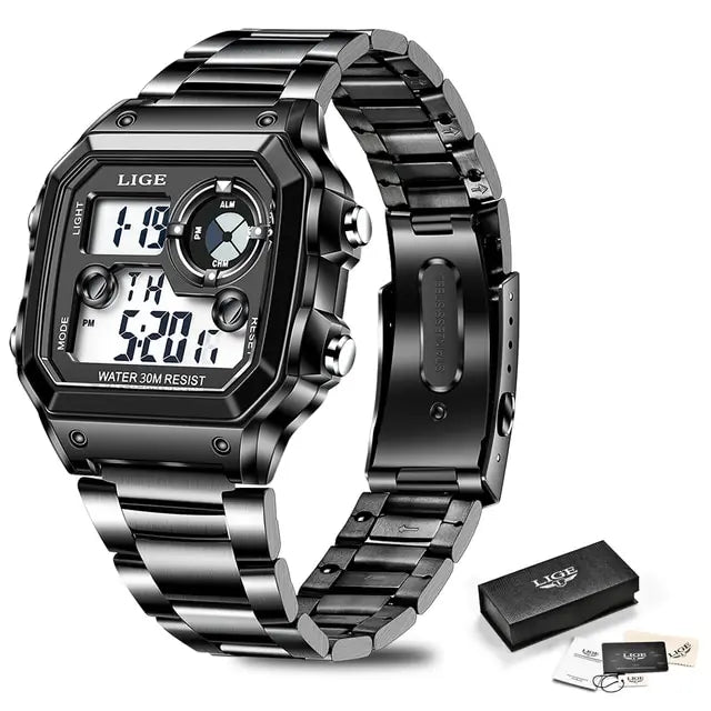 Nuevo reloj de marca de lujo para hombre, reloj digital de alta calidad para toda ocasión