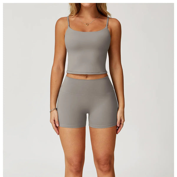 Conjunto deportivo de 2 piezas para mujer, atractivo y cómodo